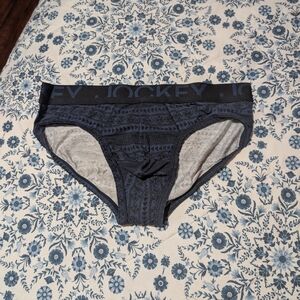 Jockey Men's Dark Blue Patterned Briefs